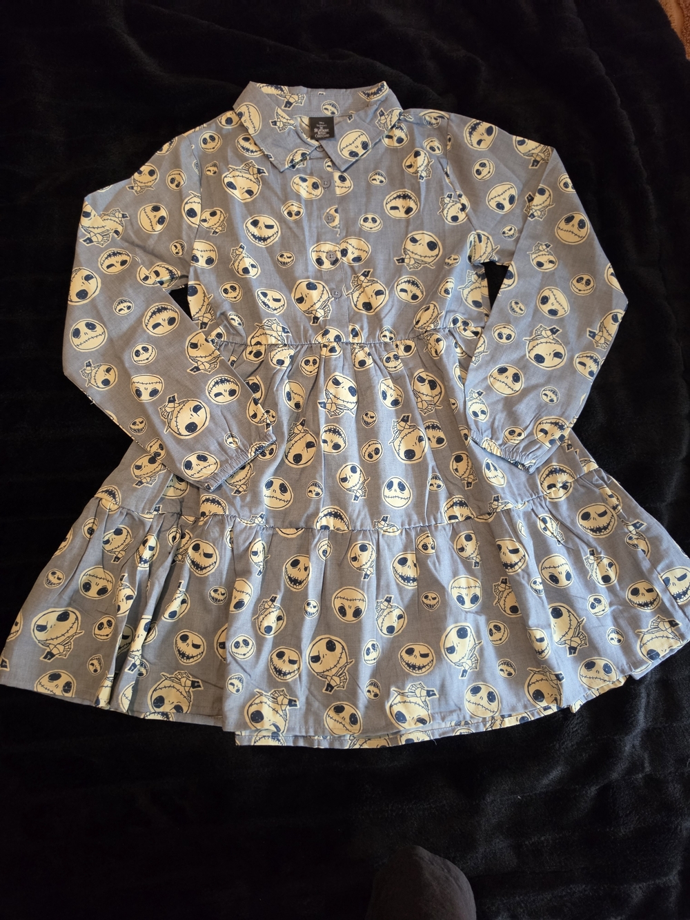 Disney The Nightmare Before Christmas Jack Skellington Chambray Dress – Size 8
